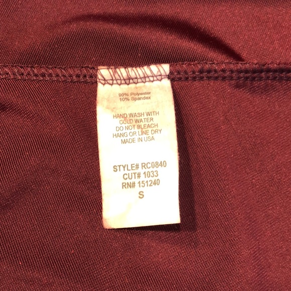 Rolla Coster Velvet Burgundy Circle Skirt - Picture 5 of 5